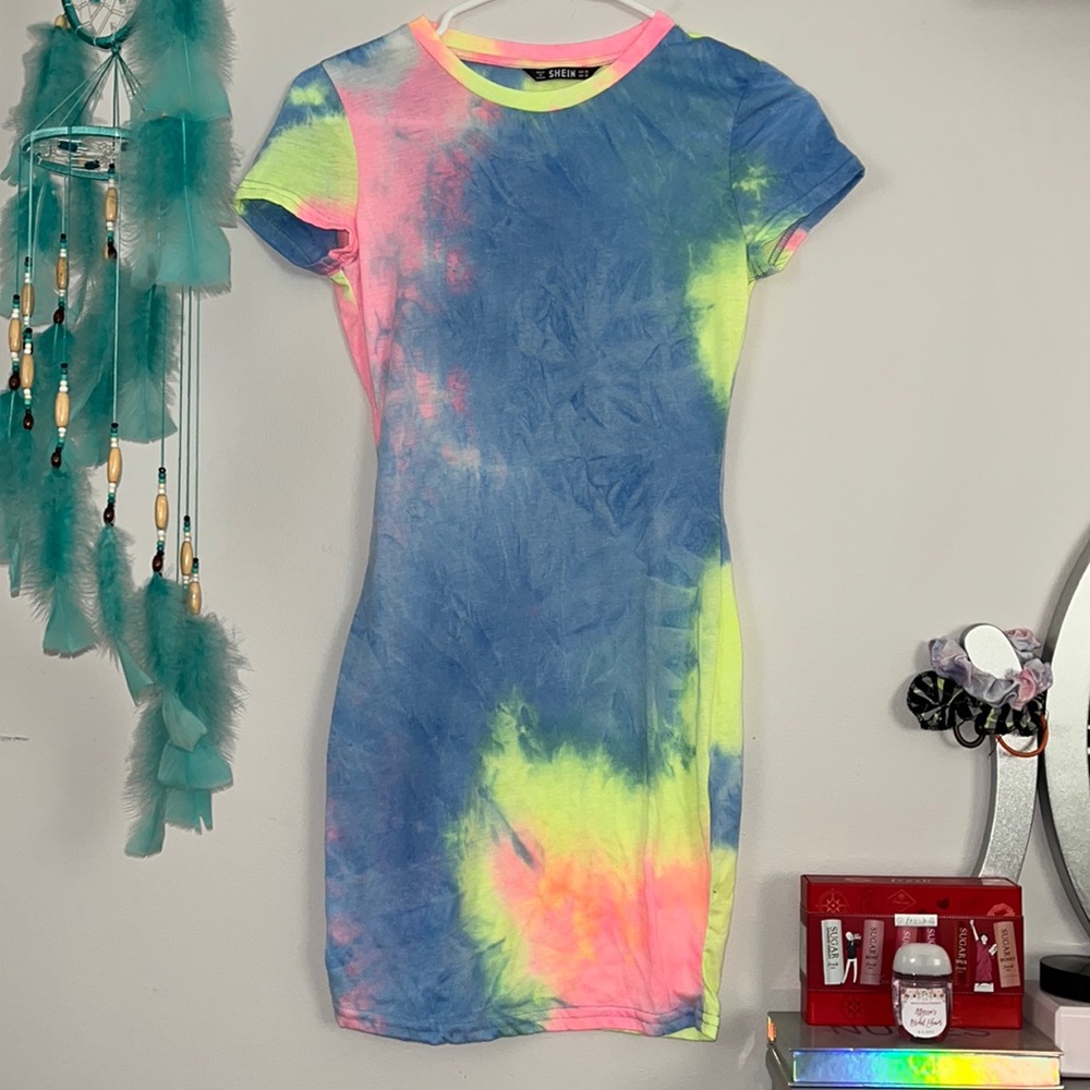 Shein Tye Dye Tee Dress